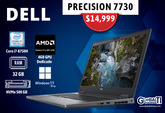 DELL Precision 7730 Intel® Core™ i7 i7-8750H Reacondicionado