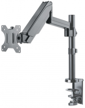 Soporte universal de pared para monitor MANHATTAN con pist&oacute;n a gas,Soporta un monitor de 17