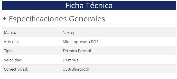 Impresora Nextep NE-512B